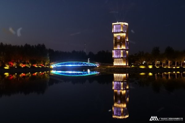 奎屯潤(rùn)民河公園觀(guān)光塔亮化工程